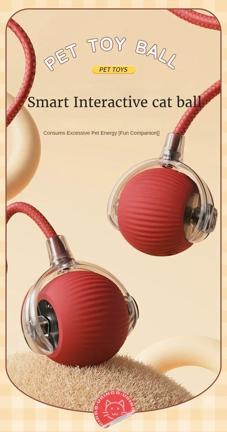 Interactive Self-Moving Cat Ball Toy